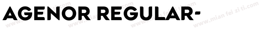 Agenor Regular字体转换